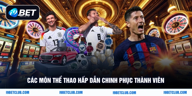 Các môn thể thao hấp dẫn chinh phục thành viên